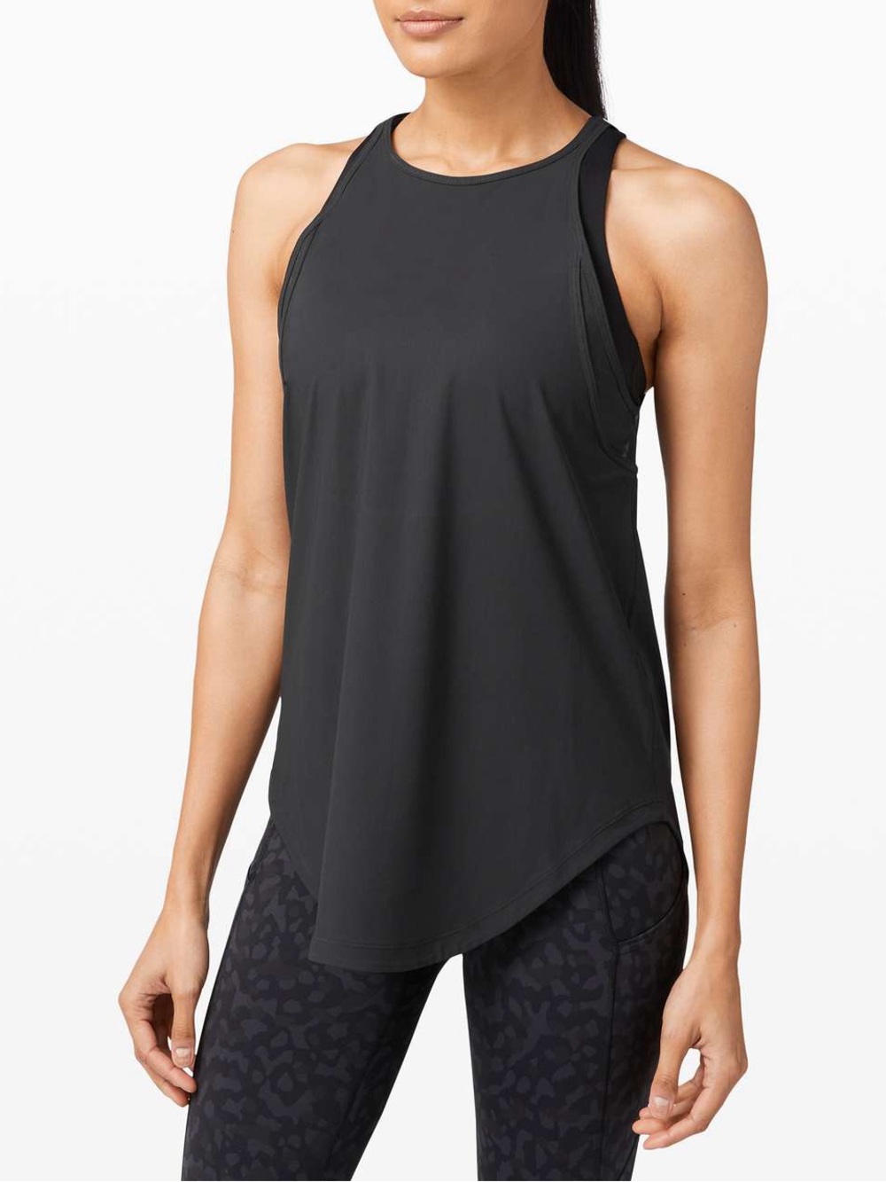 lululemon athletica Black Racerback Tank Top